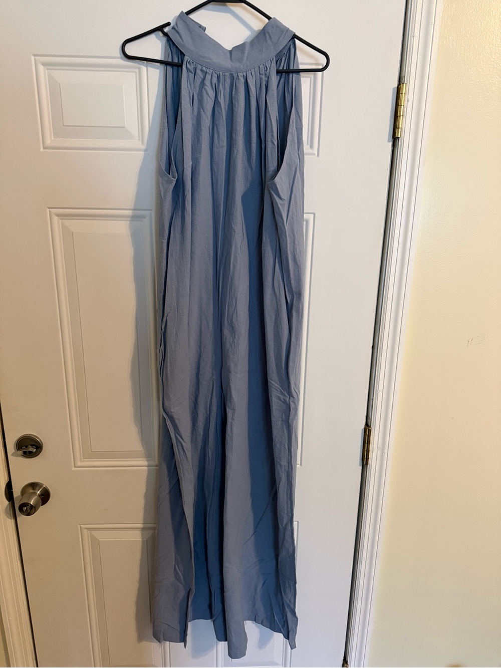 Women’s Chic Me Size XL Light Blue Sleeveless Romper